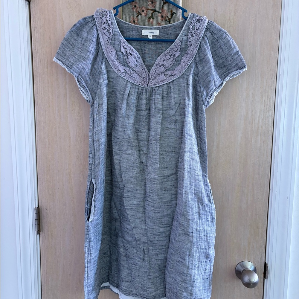 Freeway Elegant Gray Women's Dress